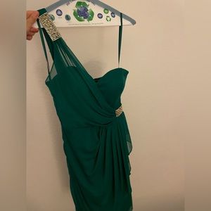 Emerald green dress